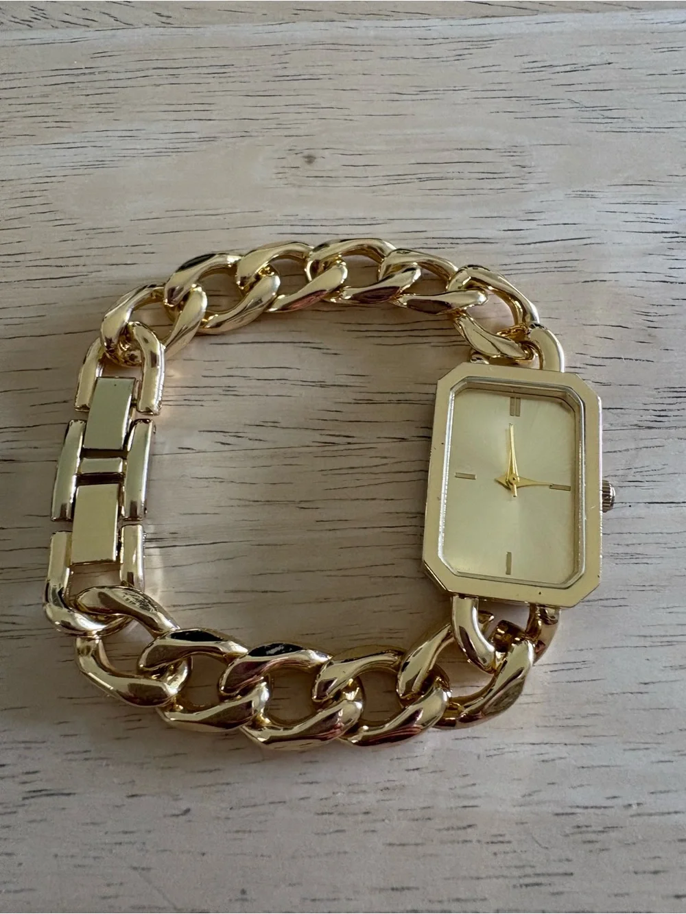 Women's Gold-Tone Chain Link Bracelet Watch